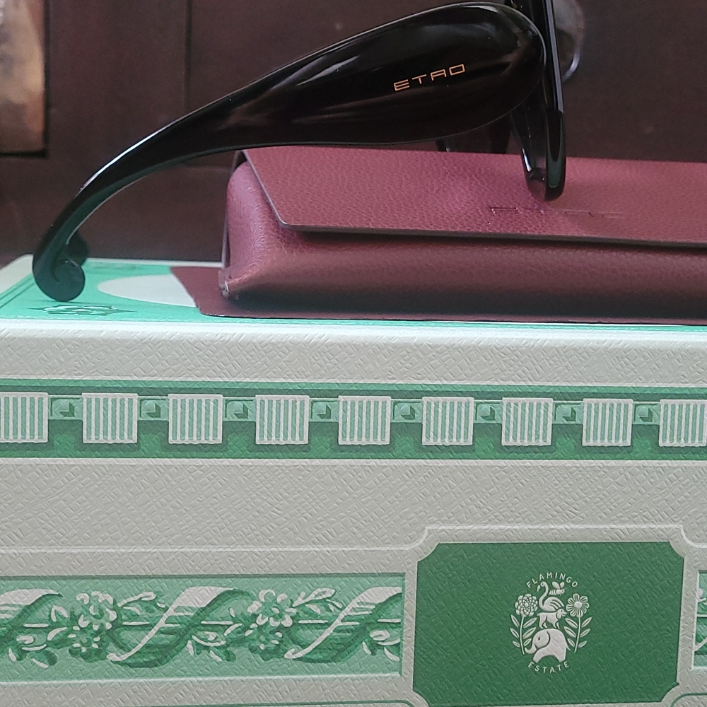 NEW Etro Paisley Black Women's Sunglasses - Picture 3 of 13
